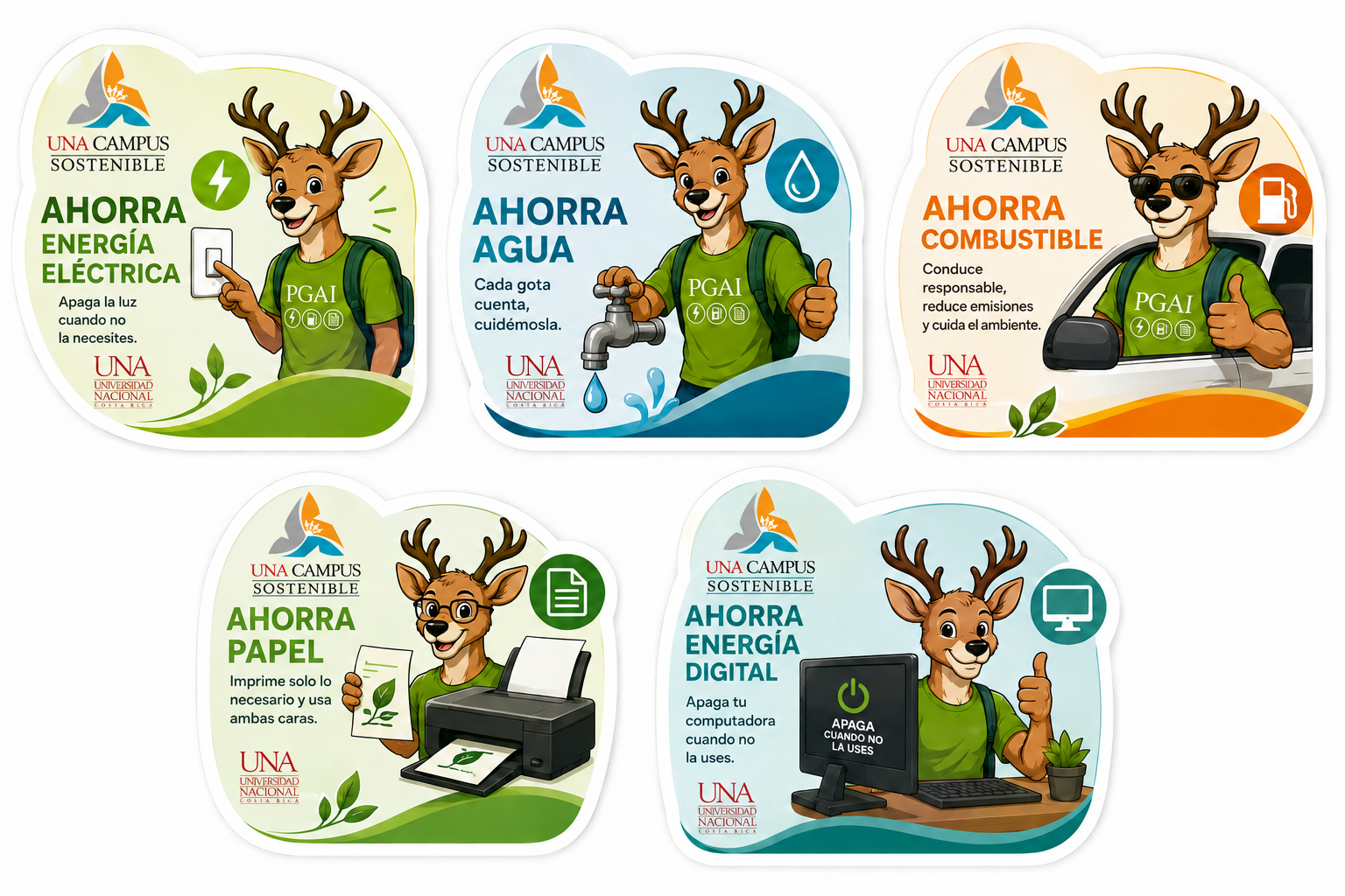 Colección de ECO-Consejos de Beni sobre energía, agua, combustible y papel.